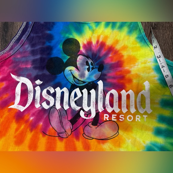 COPY - Rainbow tie dye Disneyland muscle t shirt size Large - Picture 11 of 16
